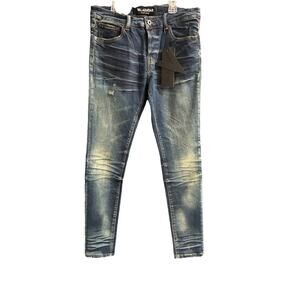 Valabasas OG Mr. Clean Skinny Jeans SZ 32 Men Button Fly Dirty Wash NWT